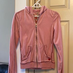 Velours/sequins hoodie